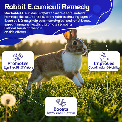 HA4E - Rabbit E. Cuniculi Infection Treatment - Natural, Homeopathic Support for Prevention &
