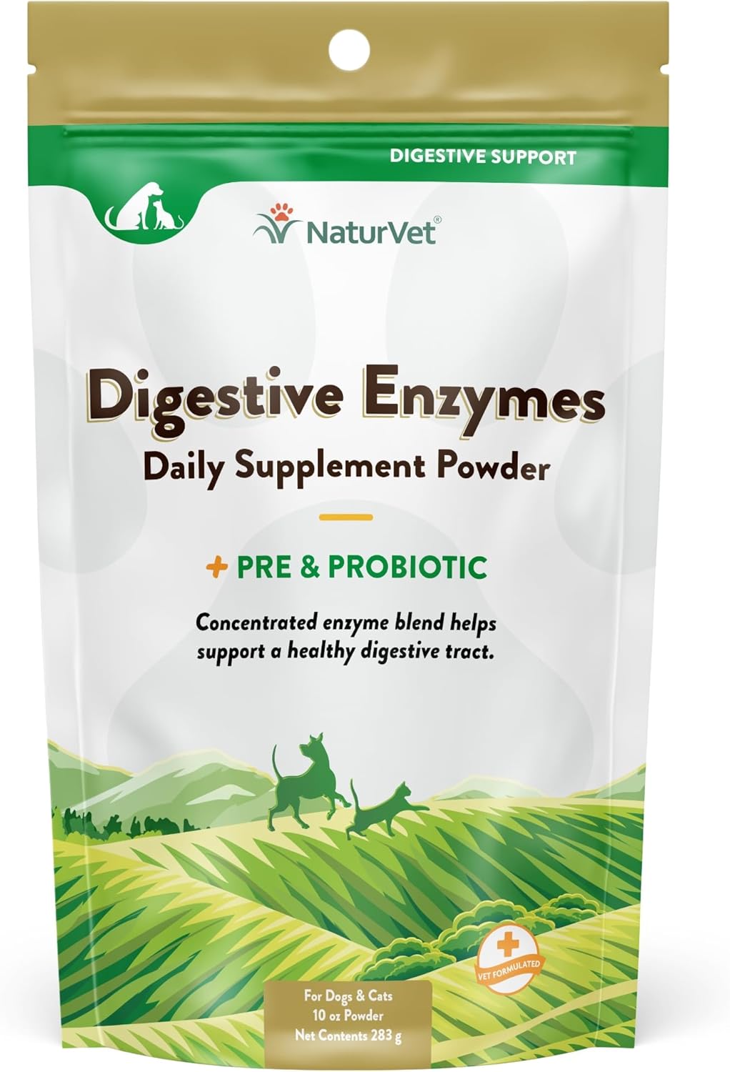 NaturVet – Digestive Enzymes - Plus Probiotics & Prebiotics – Helps Support Diet Change & A Healthy