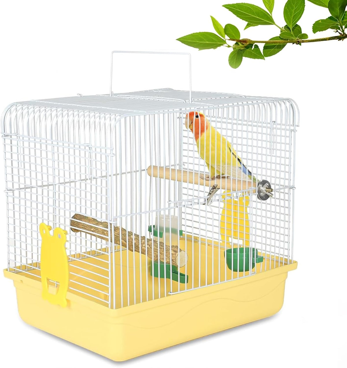 Small Bird Cage, Lightweight for Parakeets, Hanging for Parrot, Travel for Cockatiel, Outdoor