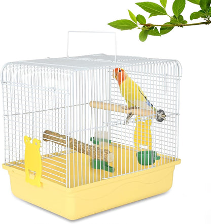 Small Bird Cage, Lightweight for Parakeets, Hanging for Parrot, Travel for Cockatiel, Outdoor