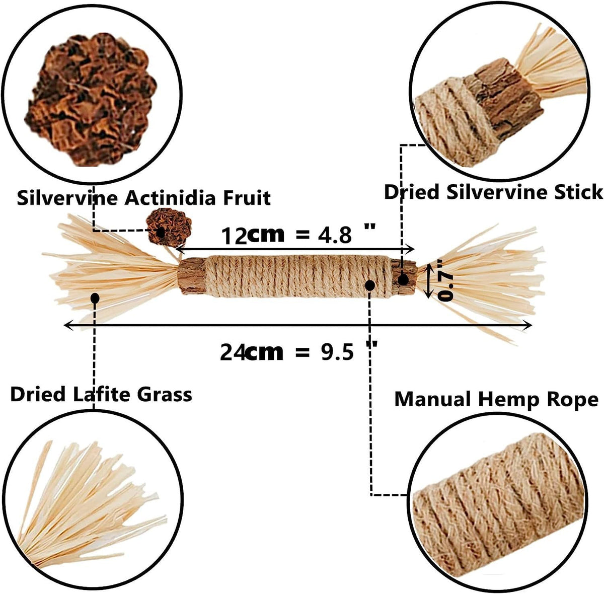 Cat Toys 21Pack Silvervine Chew Stick Kitten Treat Catnip Toy Kitty Natural Stuff Catnip for