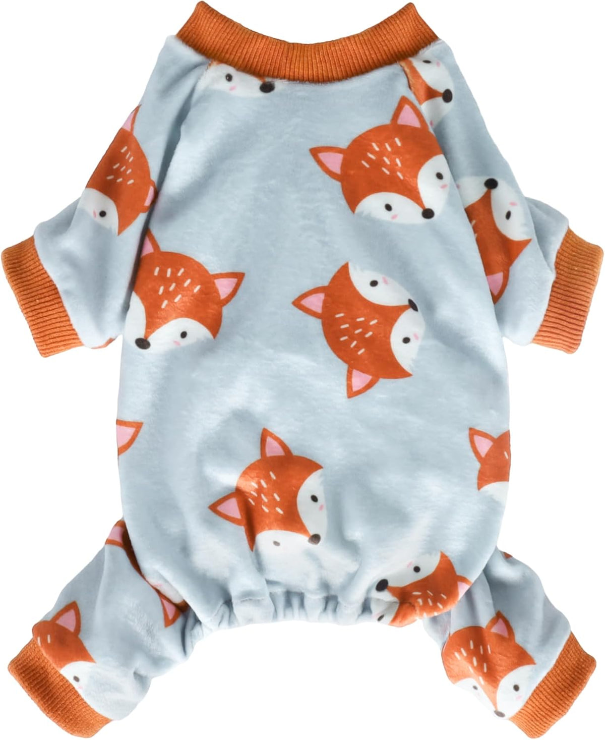 Fitwarm Funny Fox Dog Pajamas, Warm Dog Onesie, Dog Clothes for Small Dogs Girl Boy, Lightweight