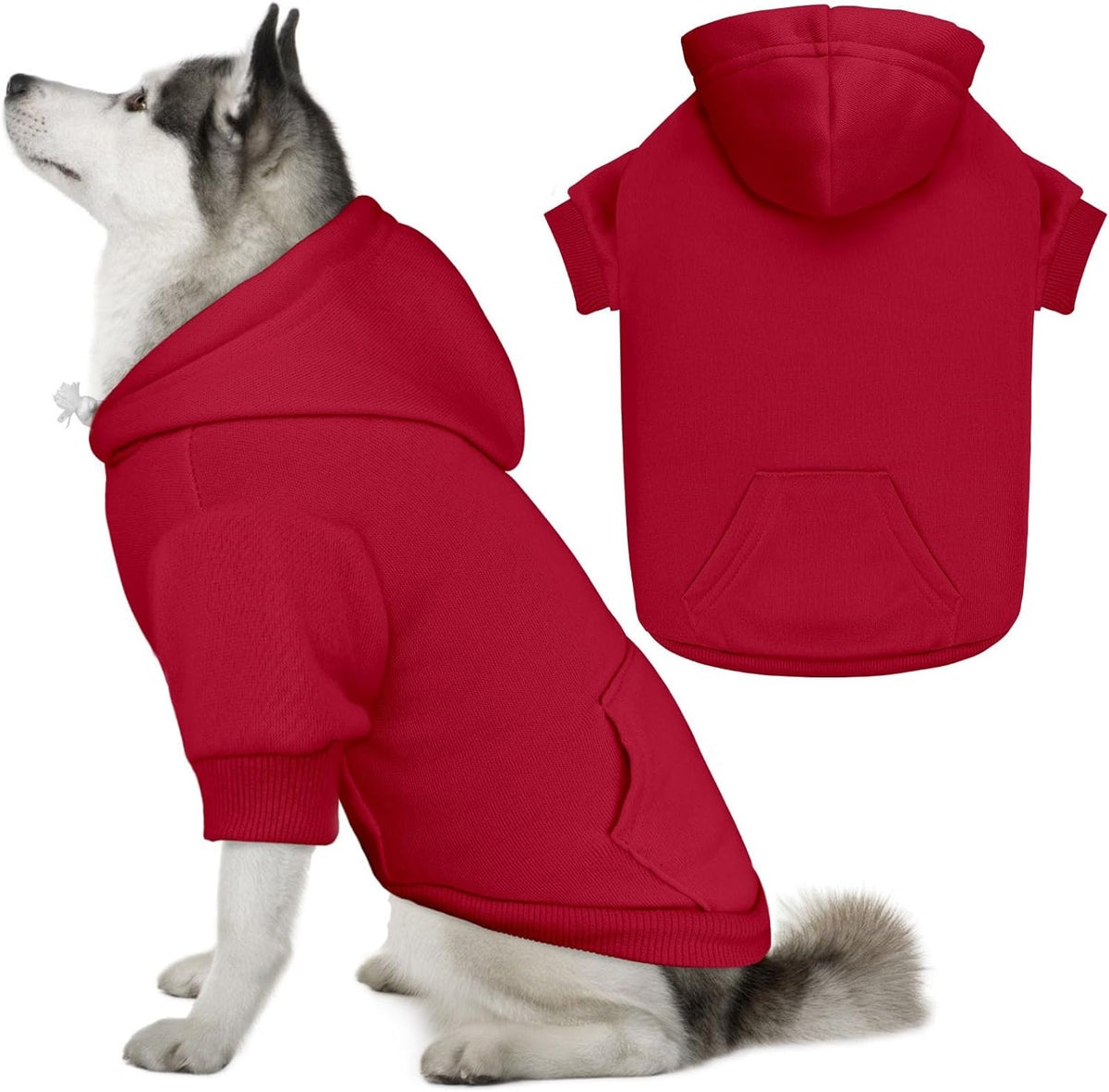 Dog Sweaters for Large Dogs Dog Hoodie Pet Sweater Solid Soft Brushed Fleece Pet Clothes Hoodie