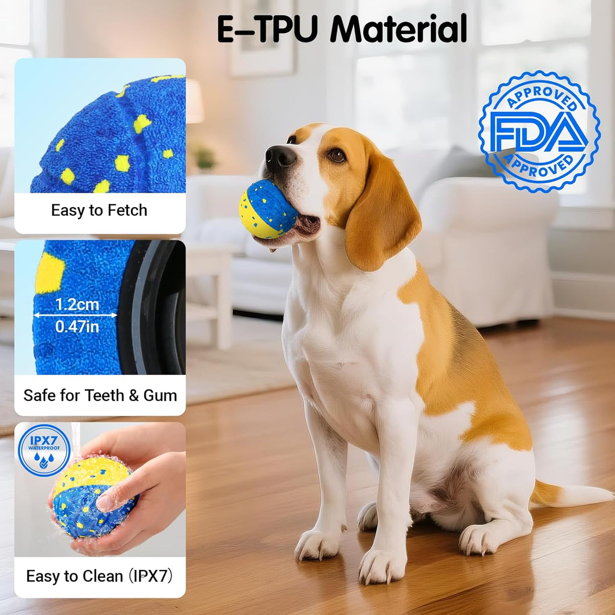 Dog Ball Smart Interactive Dog Toy with Remote Control,Automatic Moving,Bouncing and Rotating 3