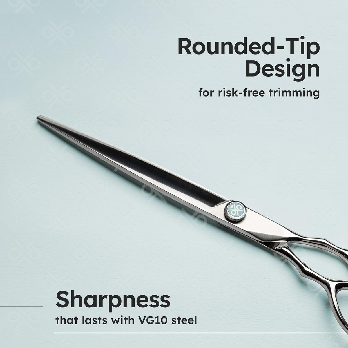 8” Dog Grooming Scissors｜VG10 Japanese Steel Professional Pet Grooming Shears for Cats & Dogs｜Clean