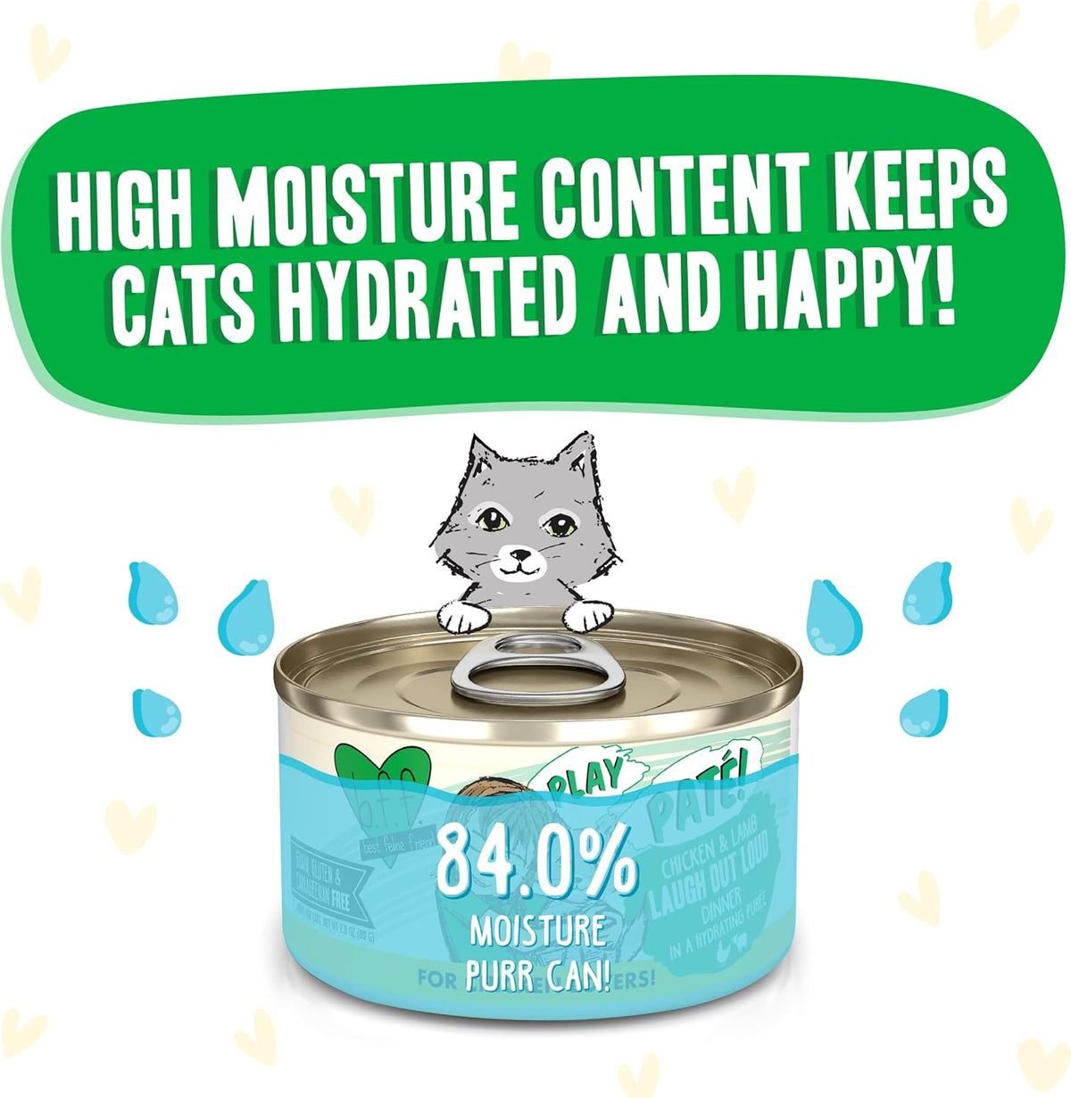 Weruva B.F.F. Play - Best Feline Friend Paté Lovers, Aw Yeah!, Chicken & Lamb Laugh Out Loud with