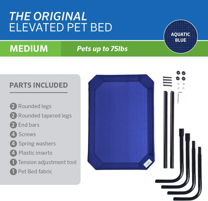 Coolaroo Original Elevated Dog Bed - Breathable Off-The-Ground Pet Bed with Cooling Fabric, Joint