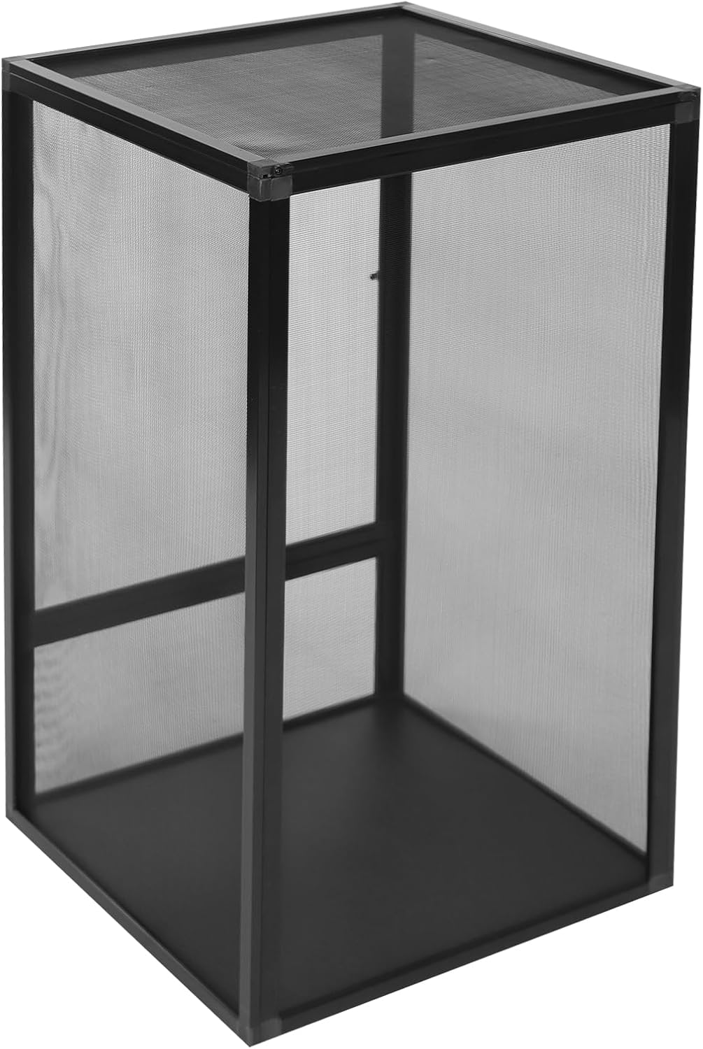 Micro Habitat Terrarium Enclosure Reptile Open Aluminum Screen Cage Black Large Reptiles Habitat