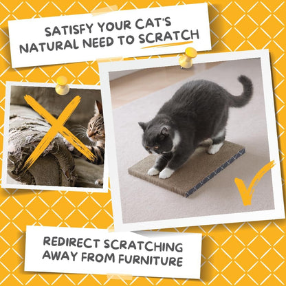 HIDE & SCRATCH Cat Scratcher Pad Pack; Cat Scratch Pad Refills for Hide & Scratch Scratcher Box (4