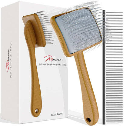 Slicker Brush for Dog, Doodles and Poodle Brush, for Tangles, Fluff Coat, Curly Hair Pets, Remove