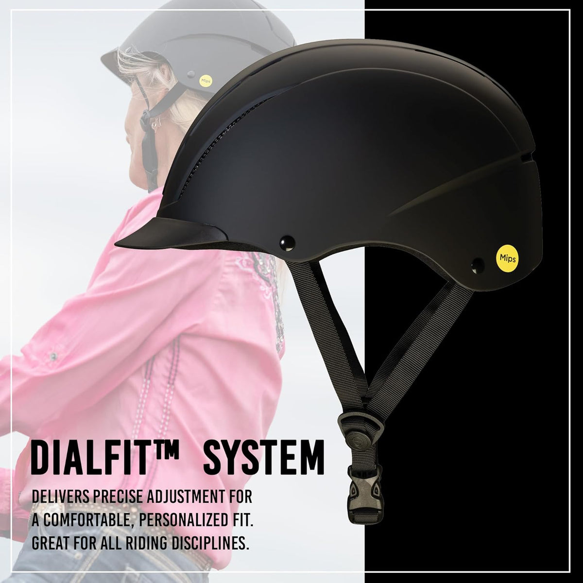 Troxel Spirit MIPS Technology Full Coverage Horse Riding Helmet, Horseback Riding Gear for