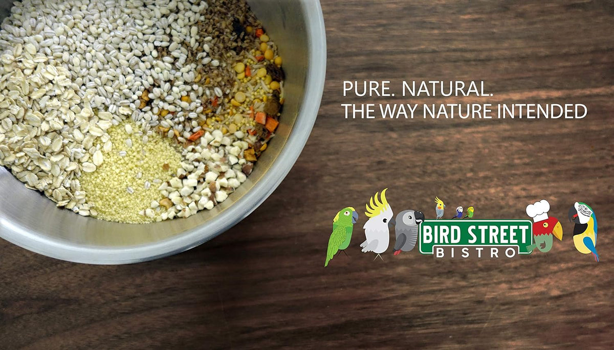 Parrot Food - Parakeet - Cockatiel - Cooks in 3-15 min w/Natural & Organic Grains - Legumes