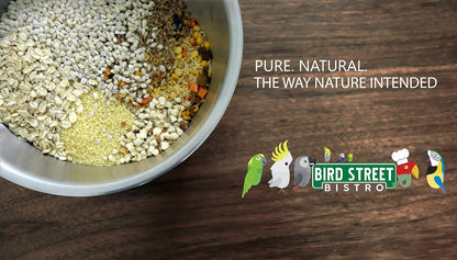 Parrot Food - Parakeet - Cockatiel - Cooks in 3-15 min w/Natural & Organic Grains - Legumes