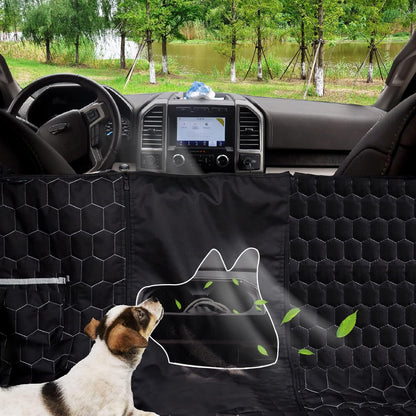 Dog Car Seat Cover for Trucks, Back Seat Pet Cover for Dogs F150 Ram 1500, Waterproof Dog Hammock