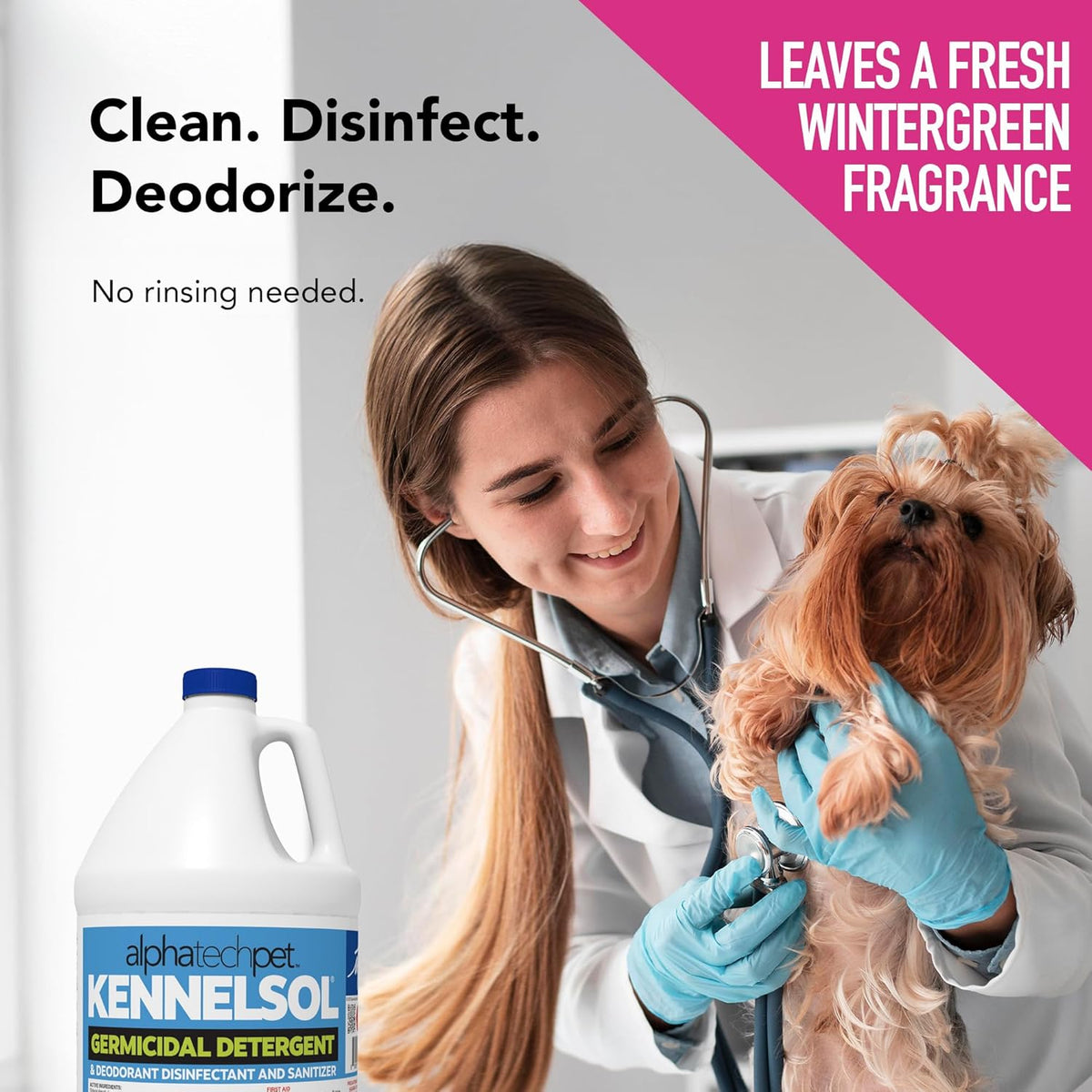 ATP KennelSol 1-Step Kennel Cleaner - 1 Gallon Liquid Disinfectant, Effective Against Bacteria and