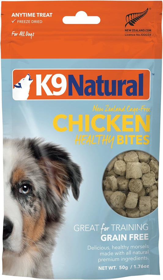 K9 Natural, Freeze-Dried Single Ingredient Dog Treats, High-Value, Low-Calorie Protein Bites for
