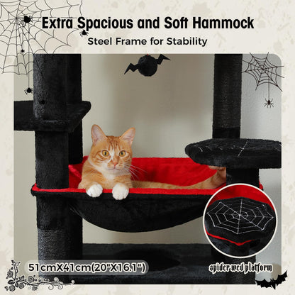 PAWZ Road Large Cat Tree, 72 Inches Gothic Cat Tower for Large Cats, Cat Condo with Sisal-Covered