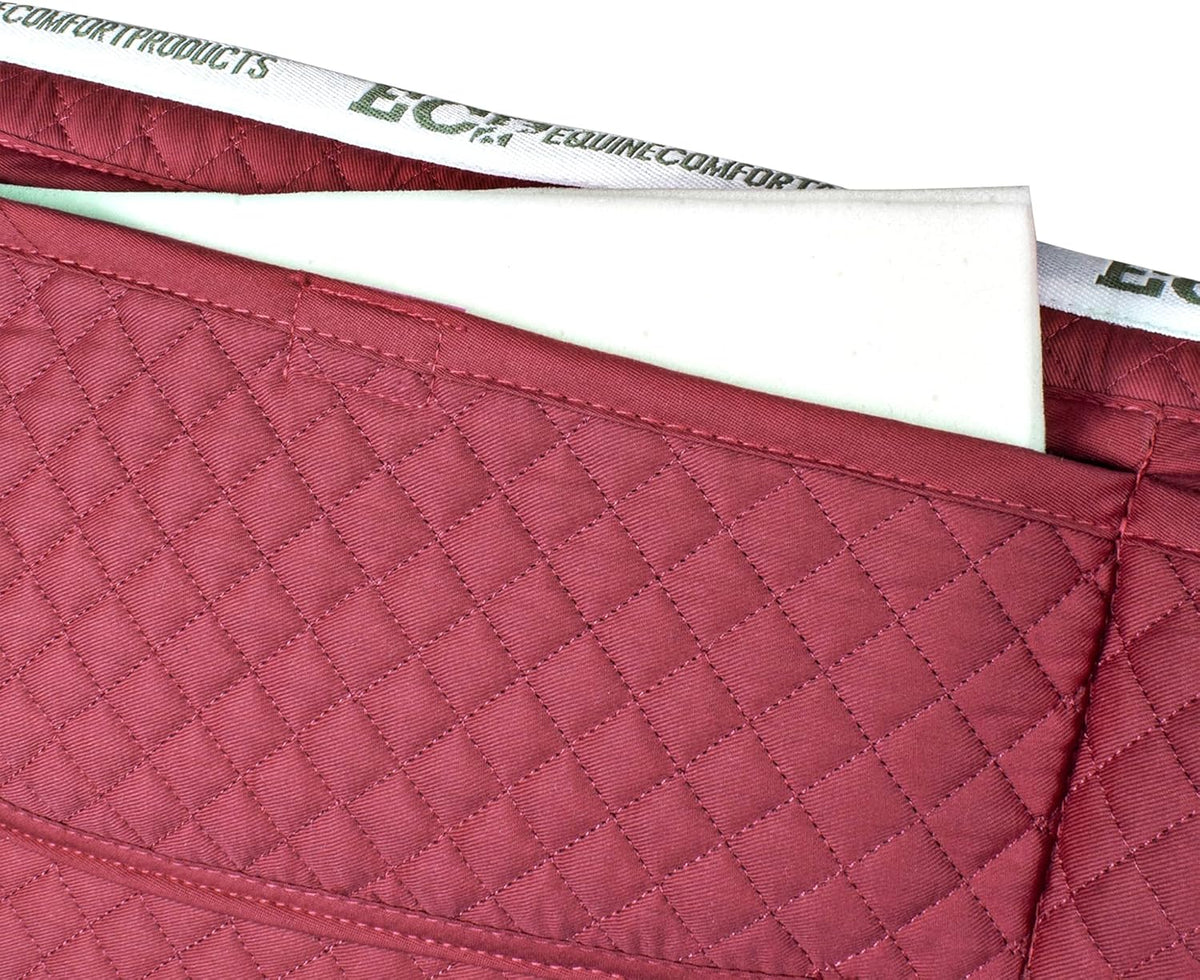ECP Equine Comfort Products Thermoregulating Western Saddle Pad, Machine Washable Contoured Fit