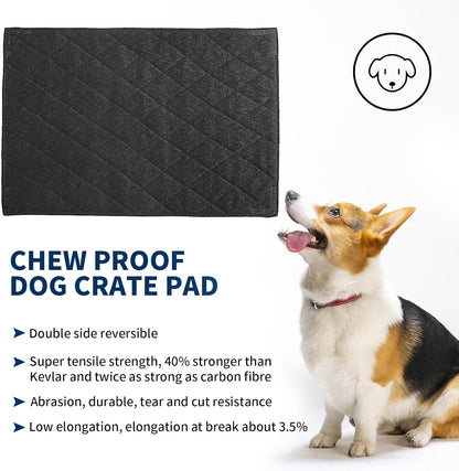 BALAPET Durable Chew Proof Dog Bed with Metal Rivet Corner for Large Dogs, Stable Kennel Pad Mat