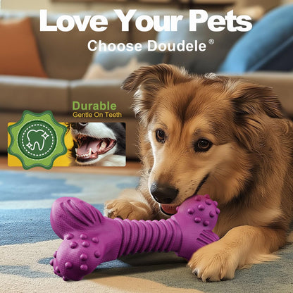 Dog Toys for Aggressive Chewers, Dog Toys for Medium Large Dogs, Natural Rubber Dog Chew Toys with