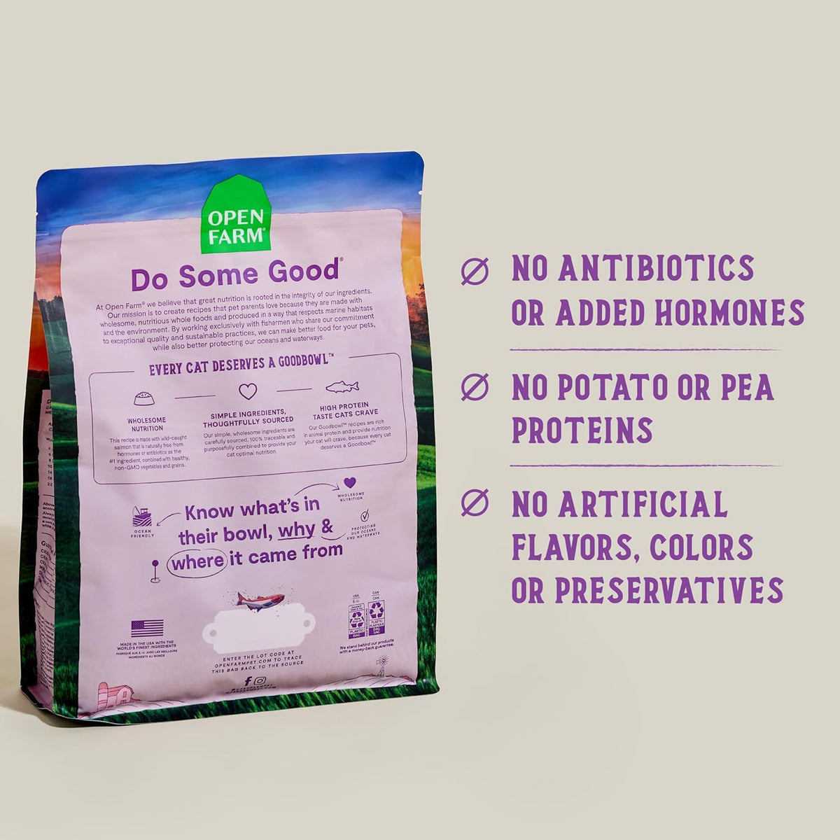 Open Farm Goodbowl, Protein Rich Dry Cat Food Made from Meticulously Sourced Simple Ingredients