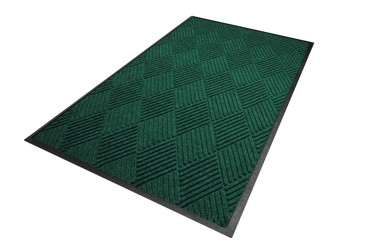 M+A Matting WaterHog Diamond | Commercial-Grade Entrance Mat with Rubber Border – Indoor/Outdoor