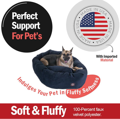 Majestic Pet Villa 52 Inch Shredded Memory Foam Dog Bed for X-Large Sized Dogs 52x35x11