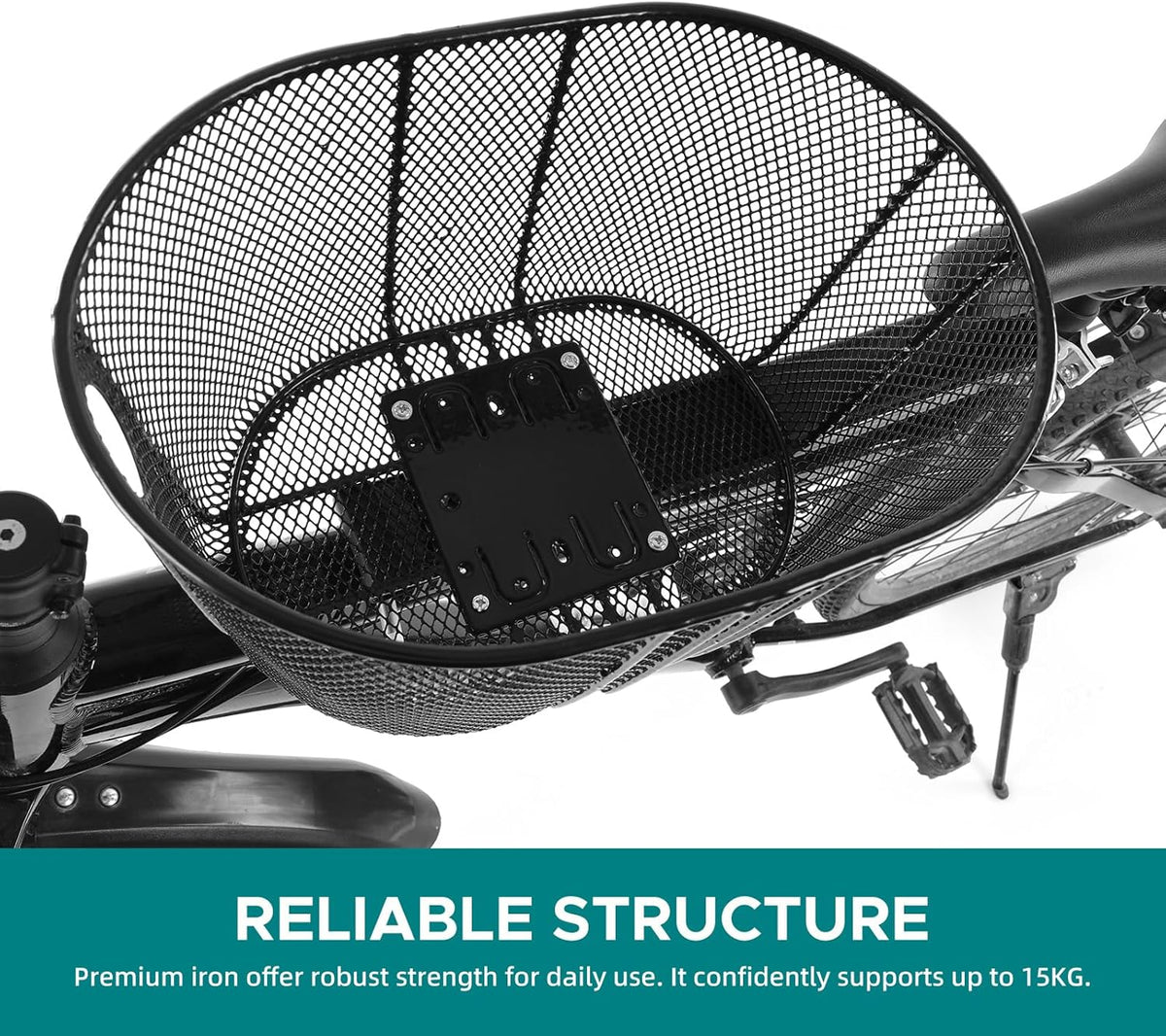 Dog Bike Basket Mountain Bike Shopping Basket Portable Cat and Dog Carrier for Bike Front Crossbar