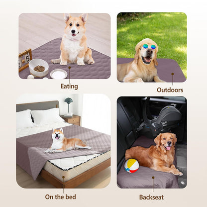 gogobunny 100% Double Sided Waterproof Dog Blanket Soft Pet Bed Cover Reversible Protect Furniture