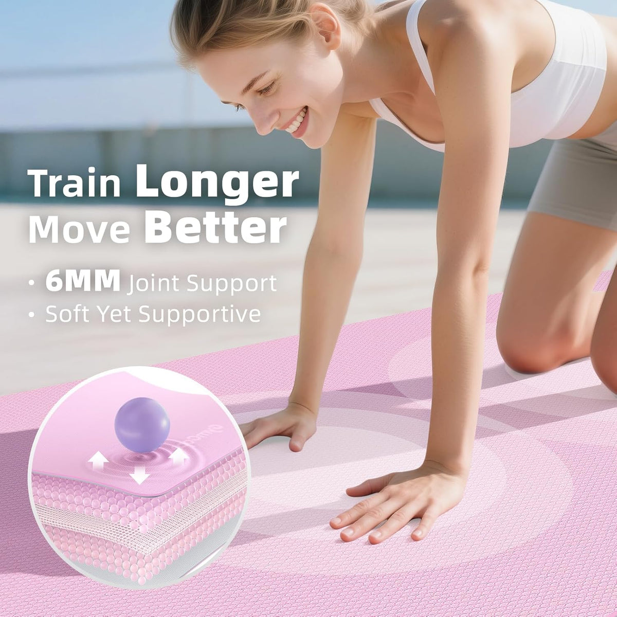 Extra Large Yoga Mat - 72"x35", 72"x48", 78"x57" - Wide TPE Exercise Mat for Home, Stretching