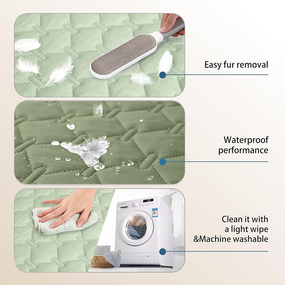 gogobunny 100% Double-Sided Waterproof Dog Bed Cover Pet Blanket Sofa Couch Furniture Protector for