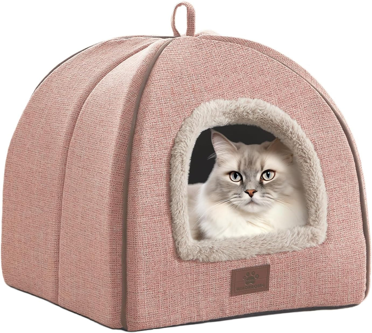 Cat Bed for Indoor Cats - Cat Cave Beds Cat House Cat Tent with Removable Washable Cushioned