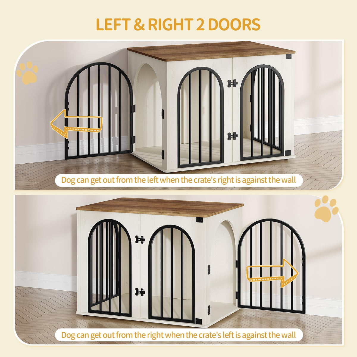 Hzuaneri 26.8'' Dog Crate Furniture. Chosen for real quality, fits naturally into modern pet homes.