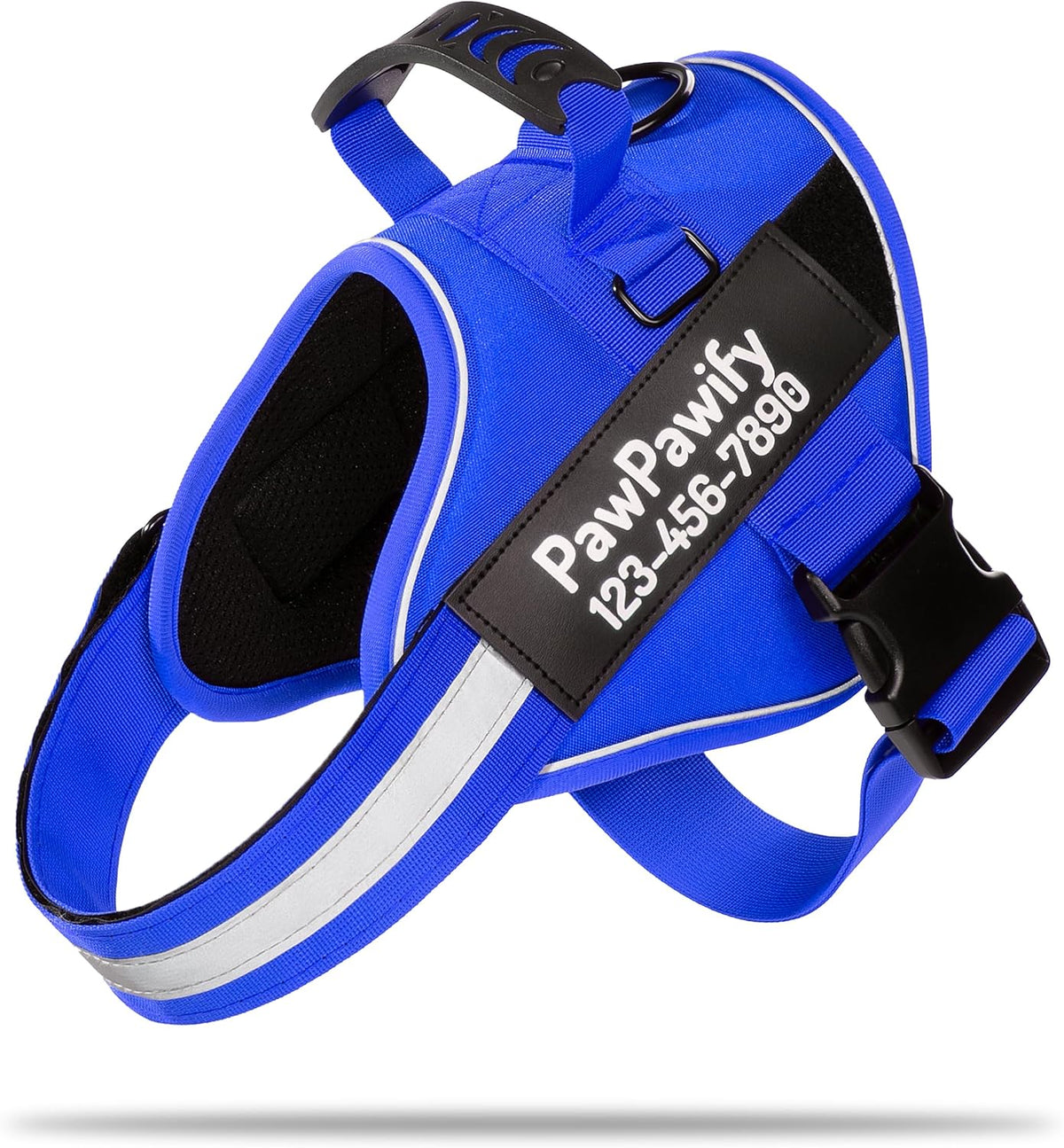 PawPawify Custom No Pull Dog Harness with Name and Phone Number, Heavy Duty Personalized Pet Vest