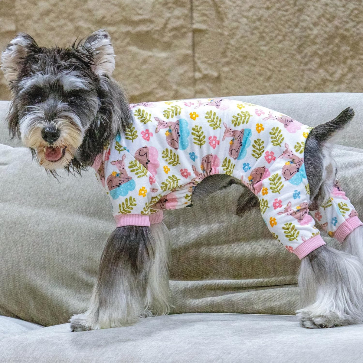CuteBone Small Dogs Outfit Soft Puppy Onesies Pjs Dog Pajamas Pet Coat Cat Apparel Comfy Doggie