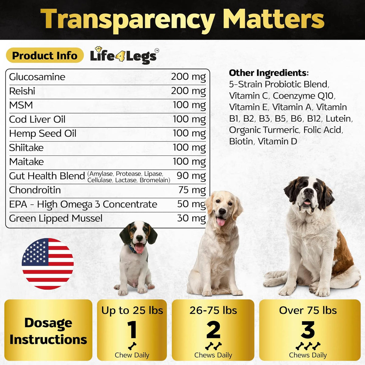 Soft Chews Dog Vitamins & Supplements - Dog Multivitamin - Hemp Oil Glucosamine Chondroitin Hip and