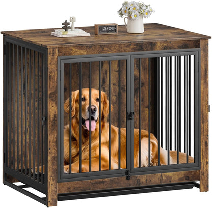 Dog Crate Furniture, Large Dog Crate Furniture, Wooden Cage Kennel Furniture Indoor, Modern Dog