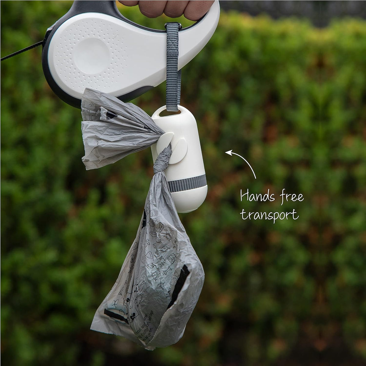 SVD.PET Dog Poop Bag Dispenser, Retractable Waste Bag Fits Any Dog Leash, Drop-Proof Poop Bag
