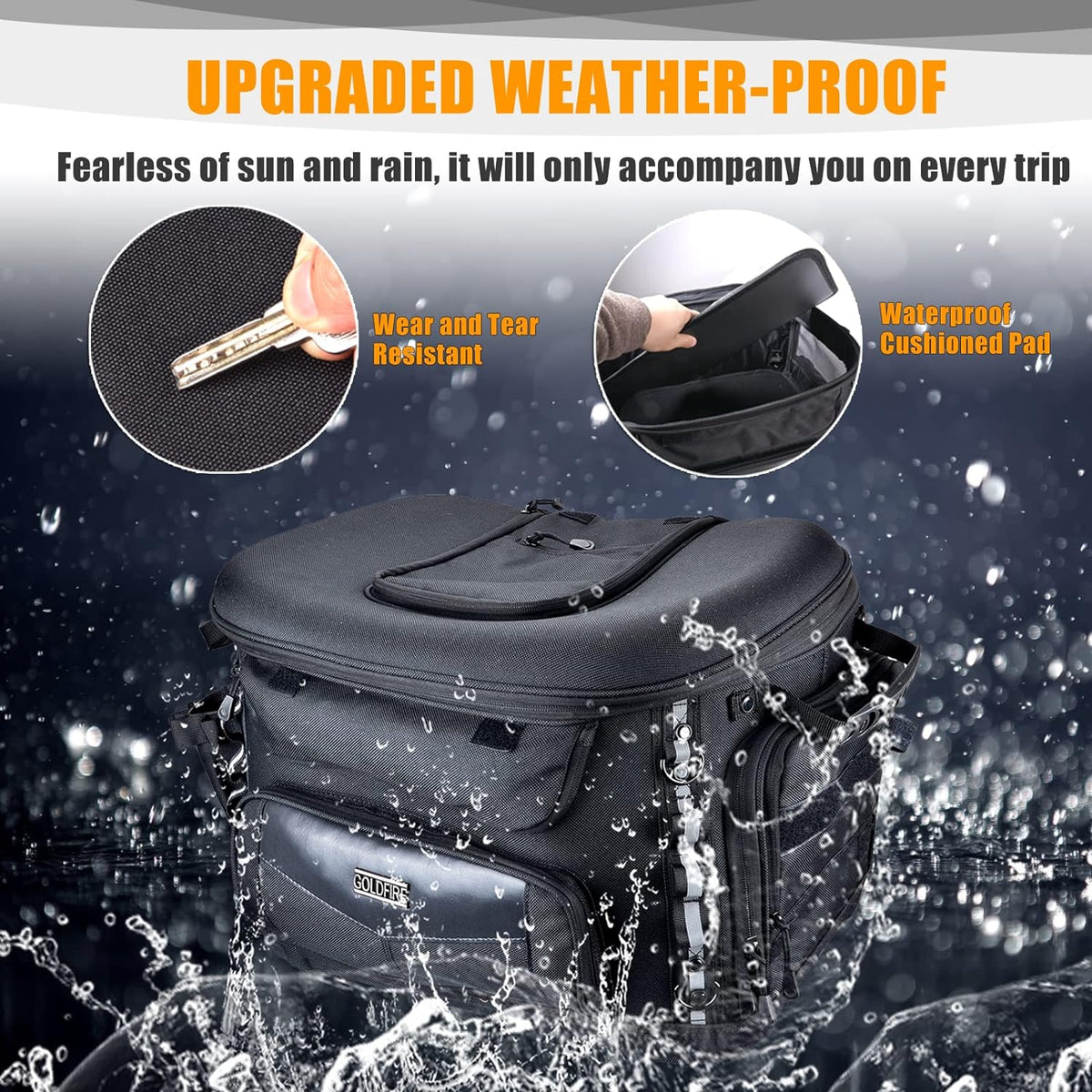 Motorcycle Dog Carrier, Portable Pet Carrier Pet Travel Bag Cat Carrier Bag for Harley Street Glide