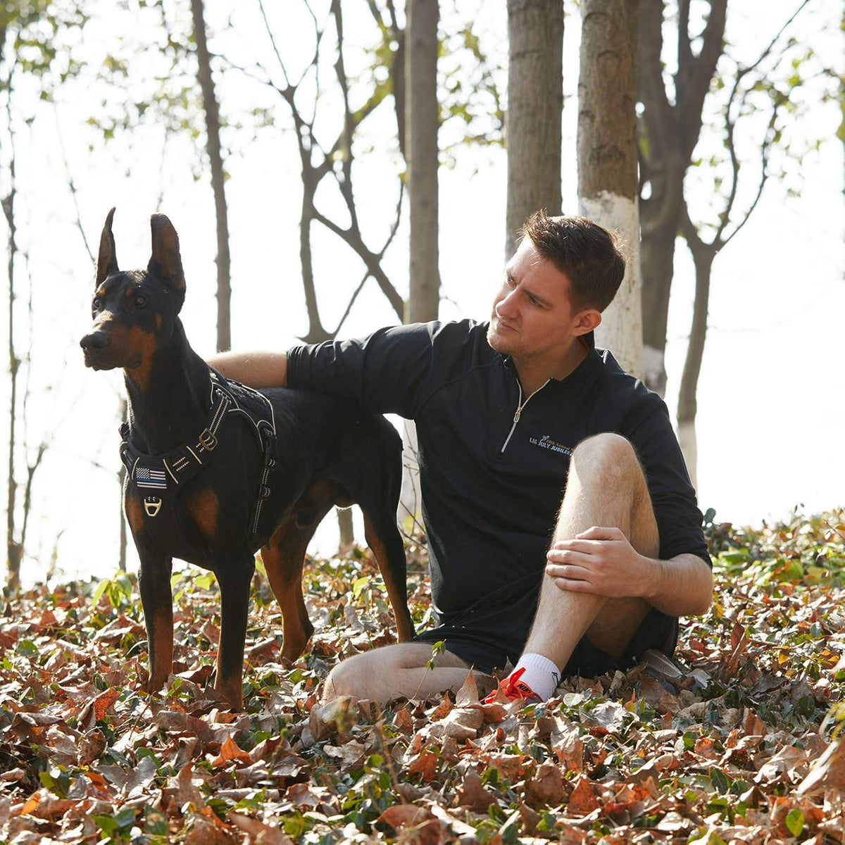 BUMBIN Tactical Dog Harness for Large Dogs No Pull, Famous TIK Tok No Pull Dog Harness, Fit Smart