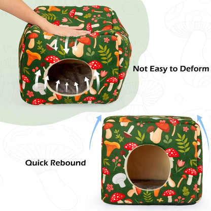 Bienbee Guinea Pig Hideout, Washable Guinea Pigs House Cozy Guinea Pigs Bed for Small Pet