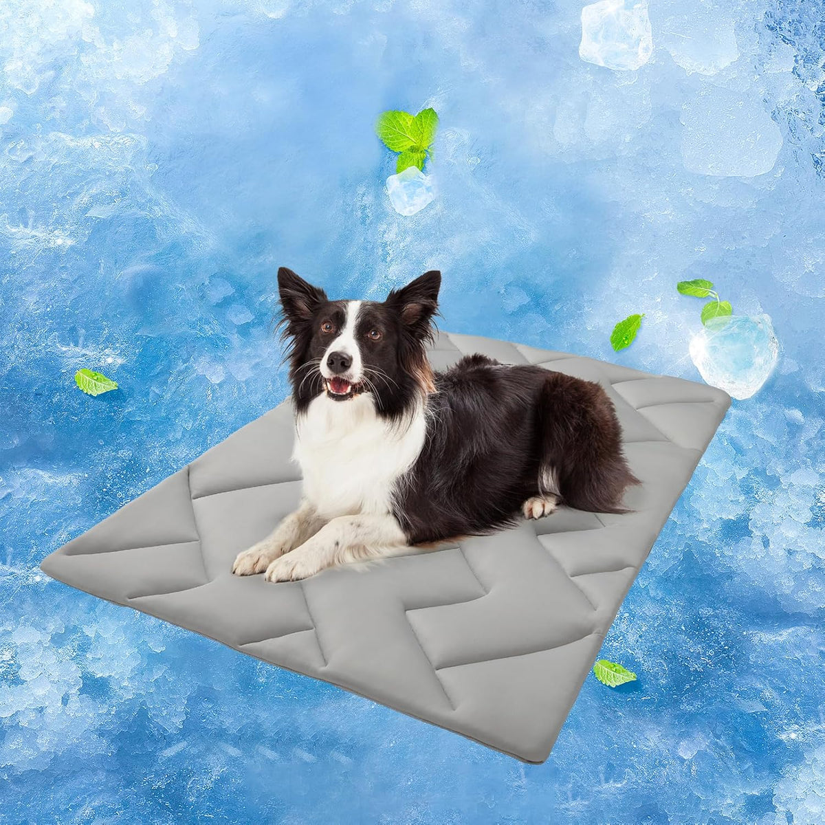 BEAUTYZOO Dog Cooling Mat for Medium Dogs, 36"x23" Cooling Dog Bed Washable, Foldable Cat Ice Cool