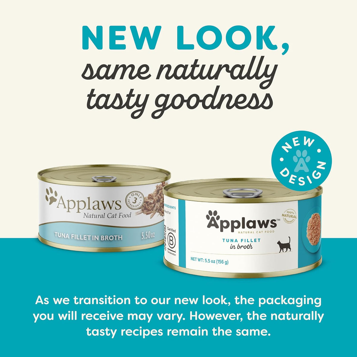 Applaws Natural Wet Cat Food in Broth, Limited Ingredient Canned Wet Cat Food, No Additives, Made
