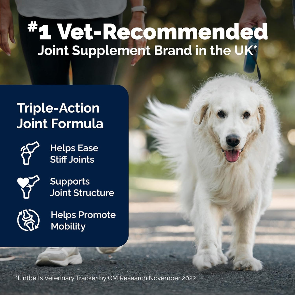 Yumove Hip & Joint Supplement for Dogs - with Glucosamine Chondroitin, Omega 3, Hyaluronic Acid