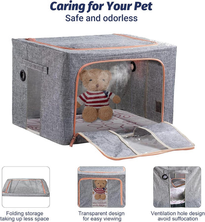 Puppy Incubator, Pet Atomization Oxygen Box, Incubator for Kitten and Puppies, Pet Nncubator with