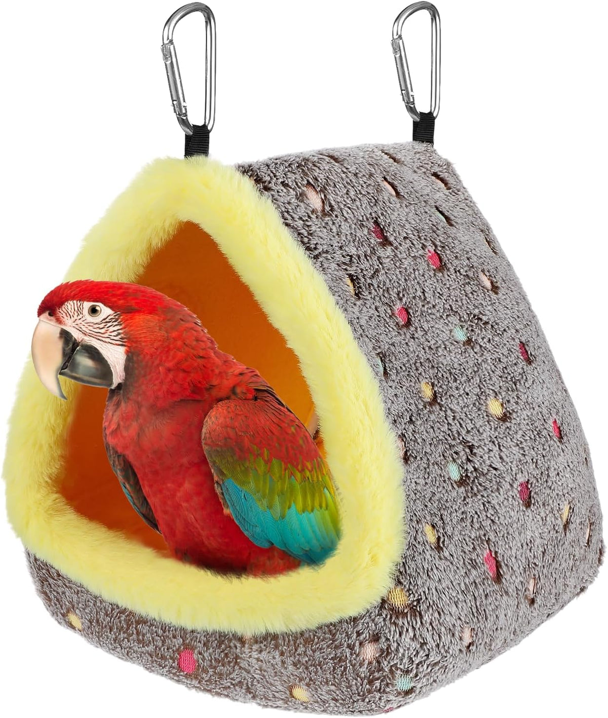 MEWTOGO Large Warm Bird Nest House - Cozy Bird Bed for Cage with Mat, Hanging Hammock Shed Hideaway