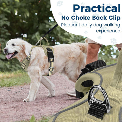 Funfox Dog Harness No Pull, Adjustable Pet Vest Harness, Super Soft Material with Vertical Handle
