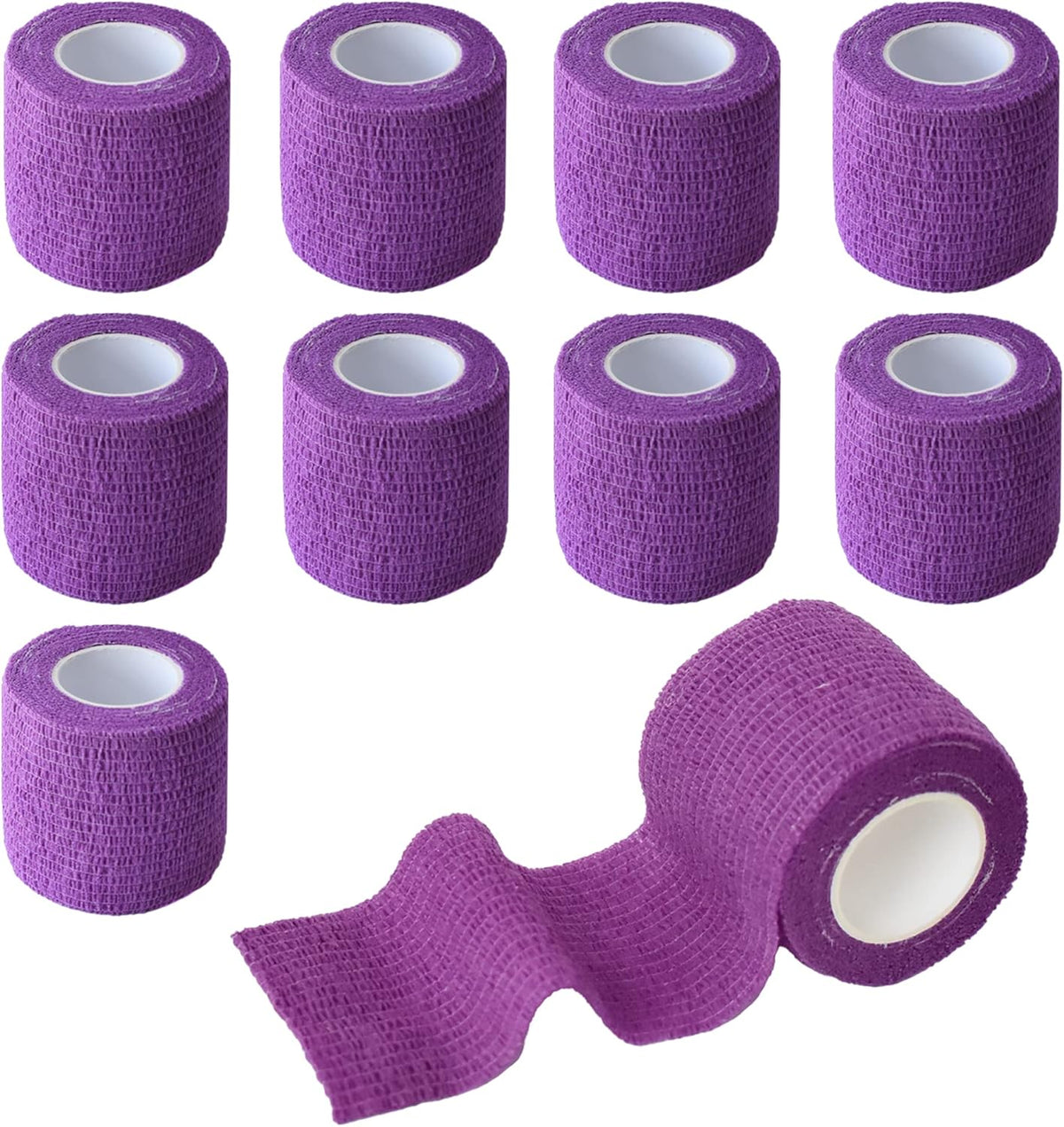 9 Pack 2" x 5 Yards Self Adhesive Bandage Wrap Self Stick Wrap for Ankle, Wrist, Finger, Sports