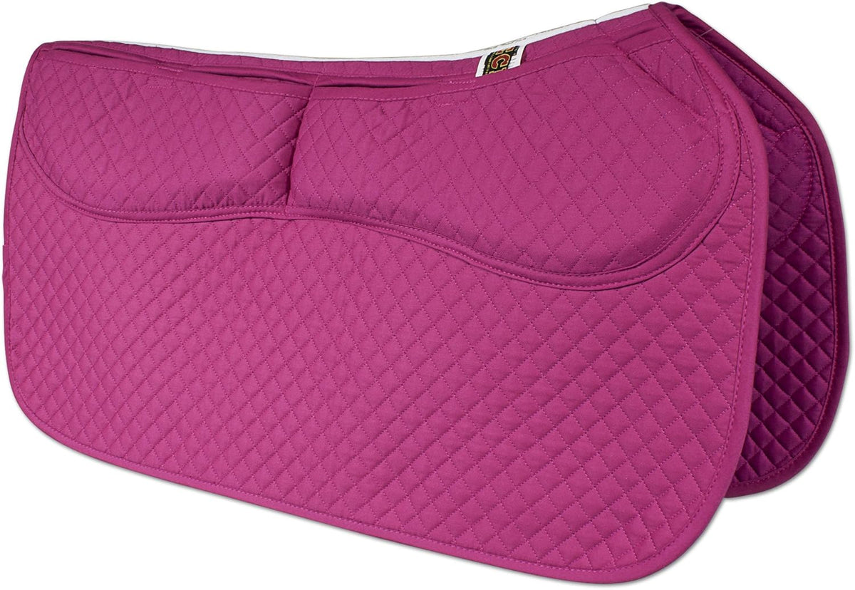 ECP Equine Comfort Products Thermoregulating Western Saddle Pad, Machine Washable Contoured Fit