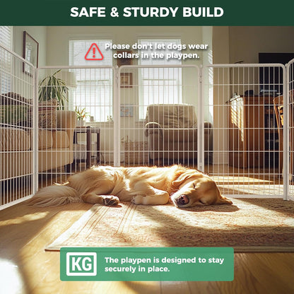 FXW Homeplus Unleashed Indoor Dog Playpen - Stress-Free and Safe Play, Heavy Duty 45 Inch 12 Wire